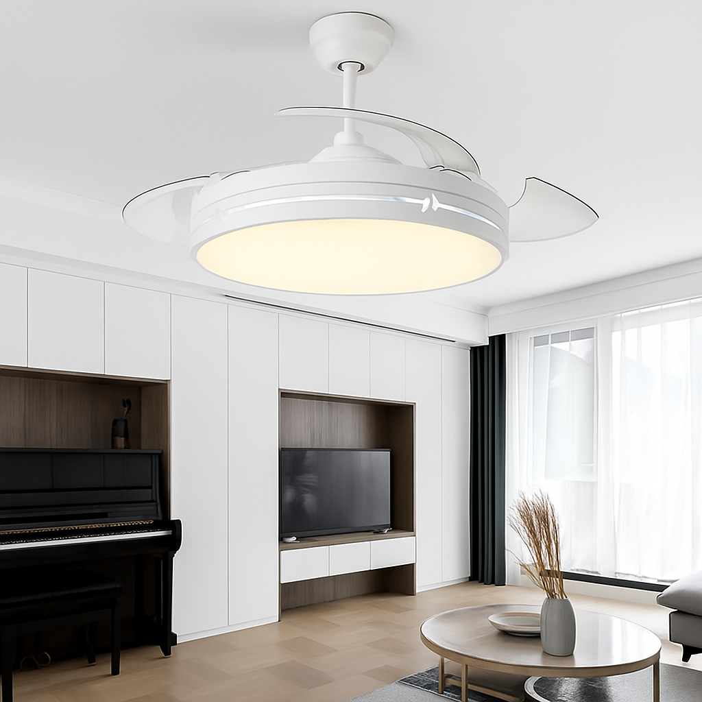 plafonnier ventilateur avec lumière pour restaurant et espace intérieur - vue 4 sur 10