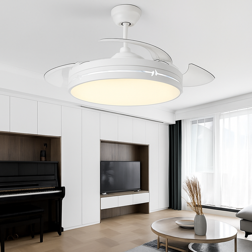 plafonnier ventilateur avec lumière pour restaurant et espace intérieur - vue 4 sur 10
