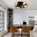 plafonnier ventilateur de plafond avec lumières et télécommande