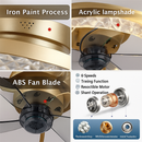 plafonnier ventilateur de plafond lumineux télécommandé dimmable décoratif