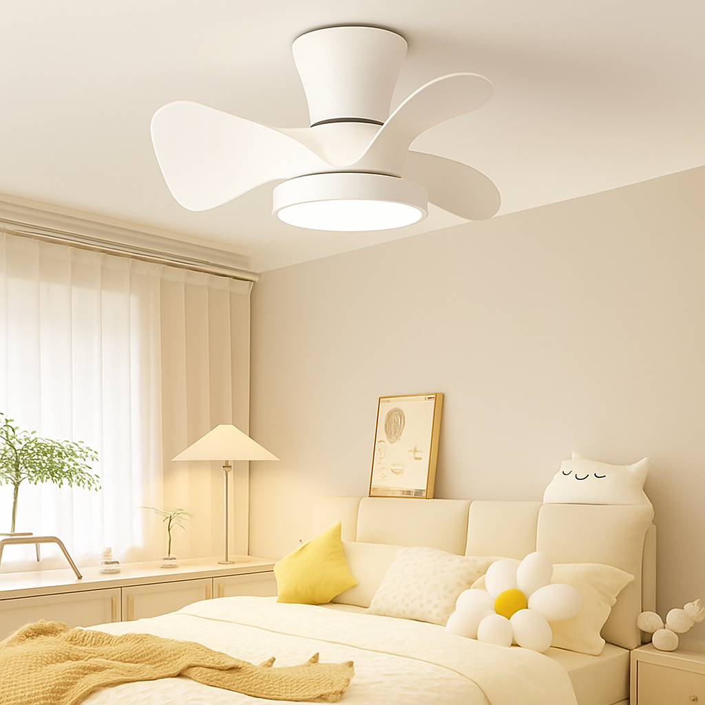 plafonnier ventilateur lumineux télécommandé pour chambre d'enfants - vue 4 sur 14