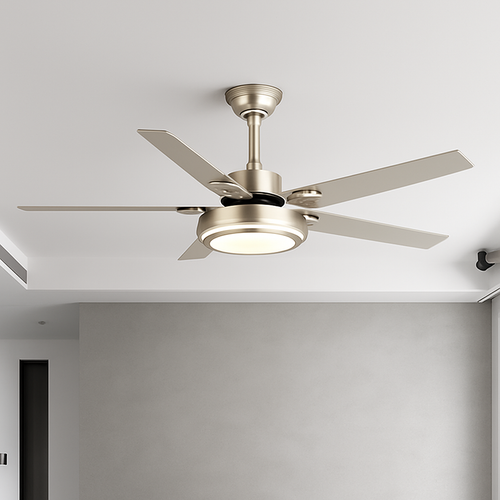 plafonnier ventilateur moderne avec télécommande et éclairage led - vue 5 sur 8