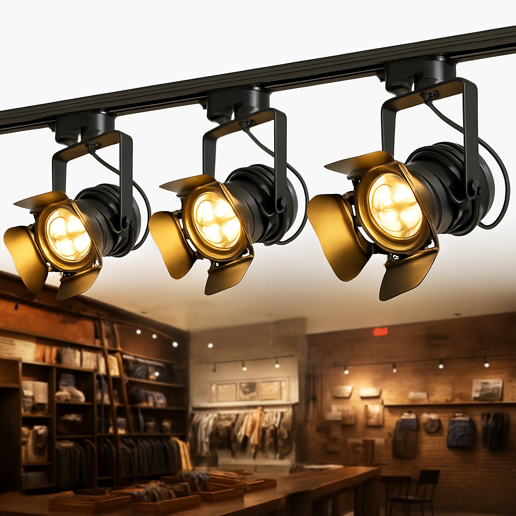 plafonnier vintage industriel pour bar restaurant et magasin - vue 4 sur 8