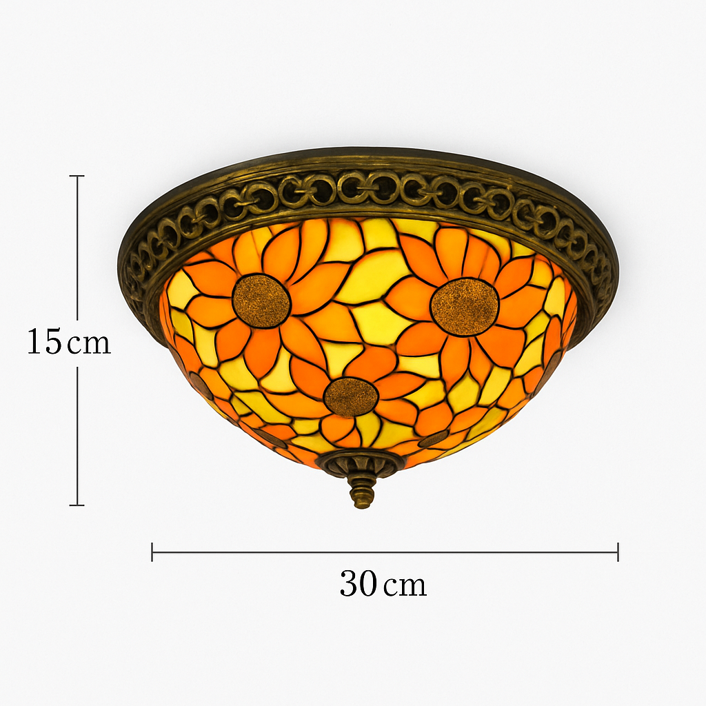 plafonnier vintage style art déco pour éclairage intérieur - vue 7 sur 14