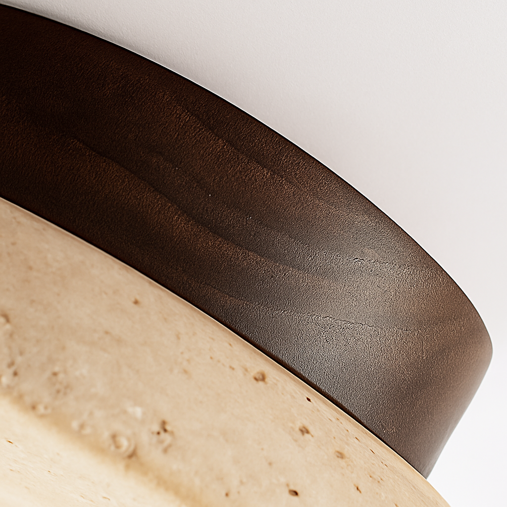 plafonnier wabi sabi crème pierre forme maison déco - vue 7 sur 6
