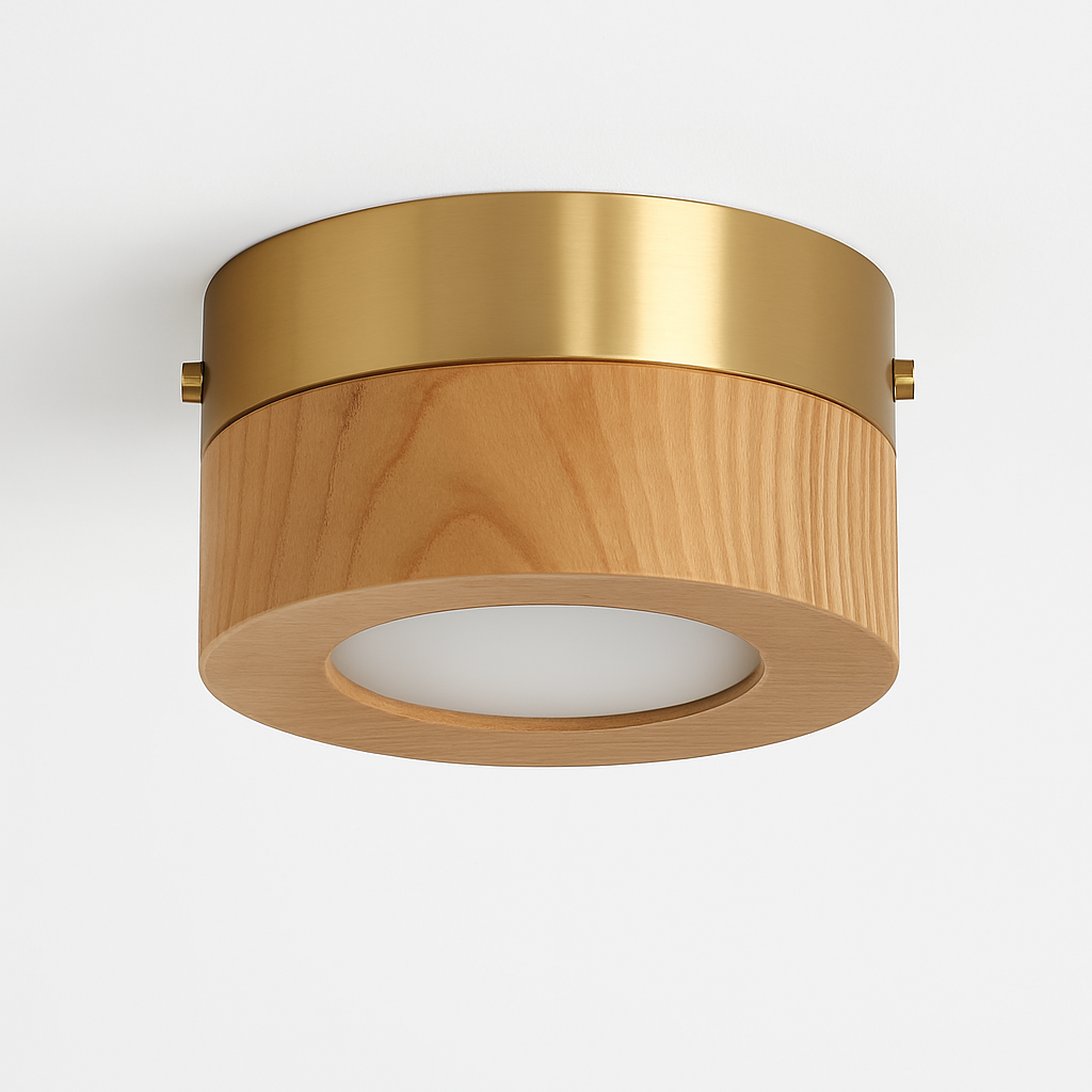 plafonniers en noyer et frêne avec led pour éclairage intérieur - vue 4 sur 10