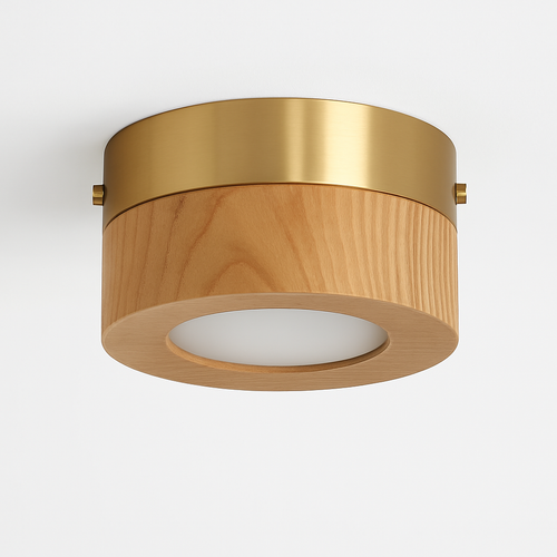 plafonniers en noyer et frêne avec led pour éclairage intérieur - vue 5 sur 10