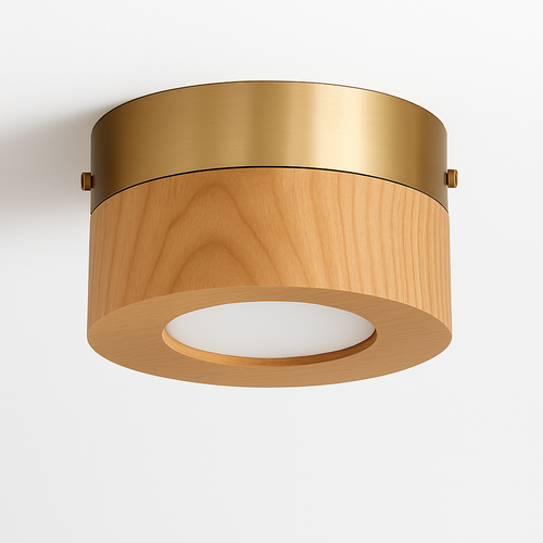 plafonniers en noyer et frêne led pour éclairage intérieur - vue 2 sur 10