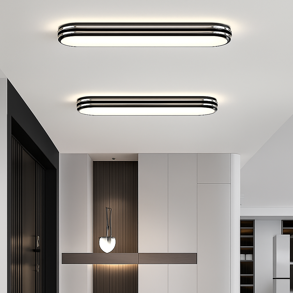 plafonniers led encastrés allée couloir spectre complet protection des yeux - vue 5 sur 18