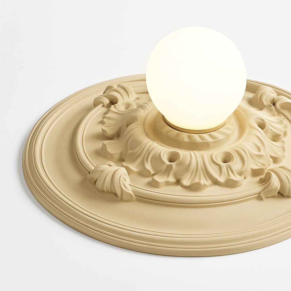 plafonniers led modernes style nordique rétro français sculptés - vue 5 sur 10