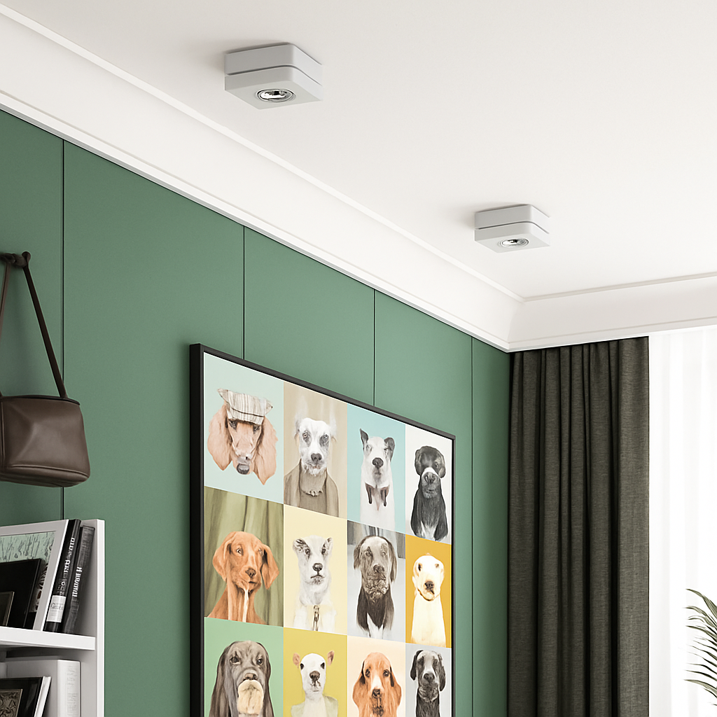 Plafonniers LED Spot 360 degrés Rotation Downlights AC85-265V 7W 10W 12W 15W pliant COB LED Downlights monté en Surface - vue 6 sur 7