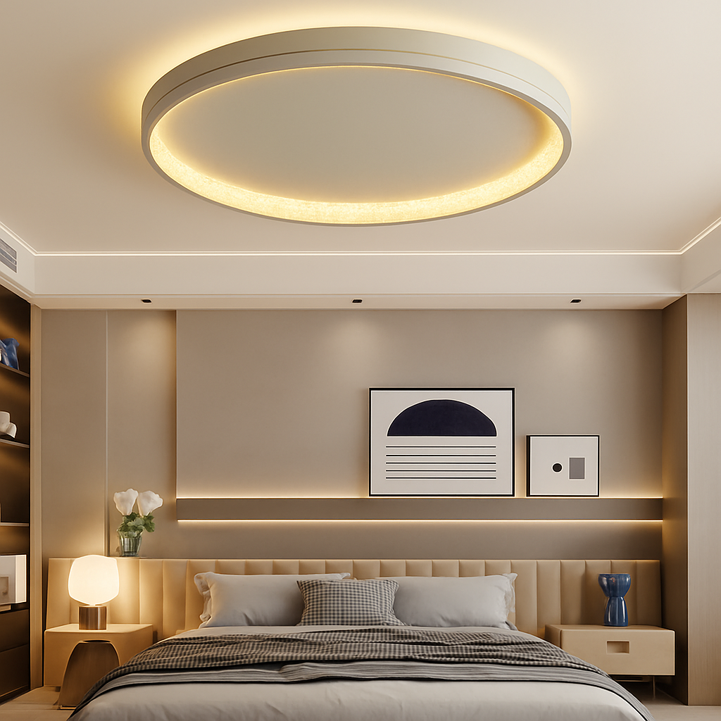 plafonniers modernes minimalistes nordiques luxe lumière ronde créative