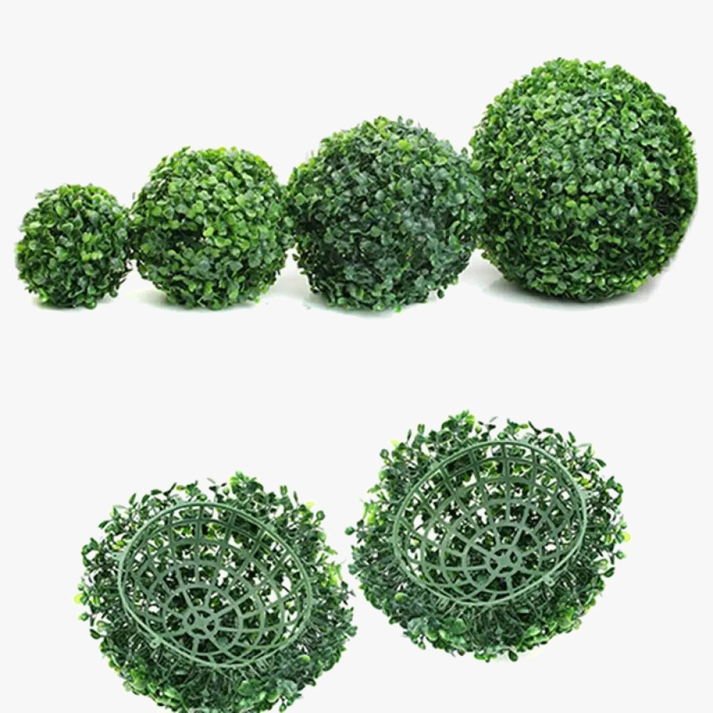 plante artificielle boule topiaire pour décoration mariage et fête