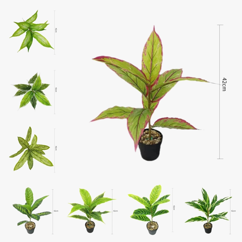 plante artificielle verte en pot pour décoration intérieure moderne