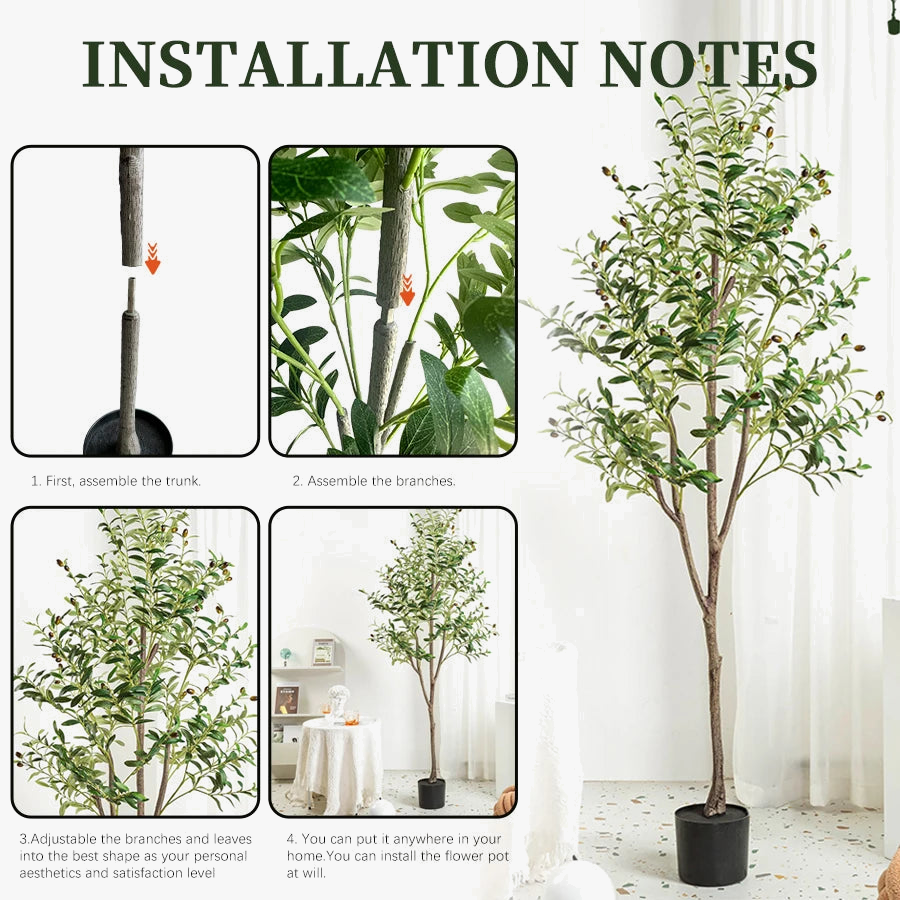 plantes artificielles olivier décoratives pour jardin et intérieur