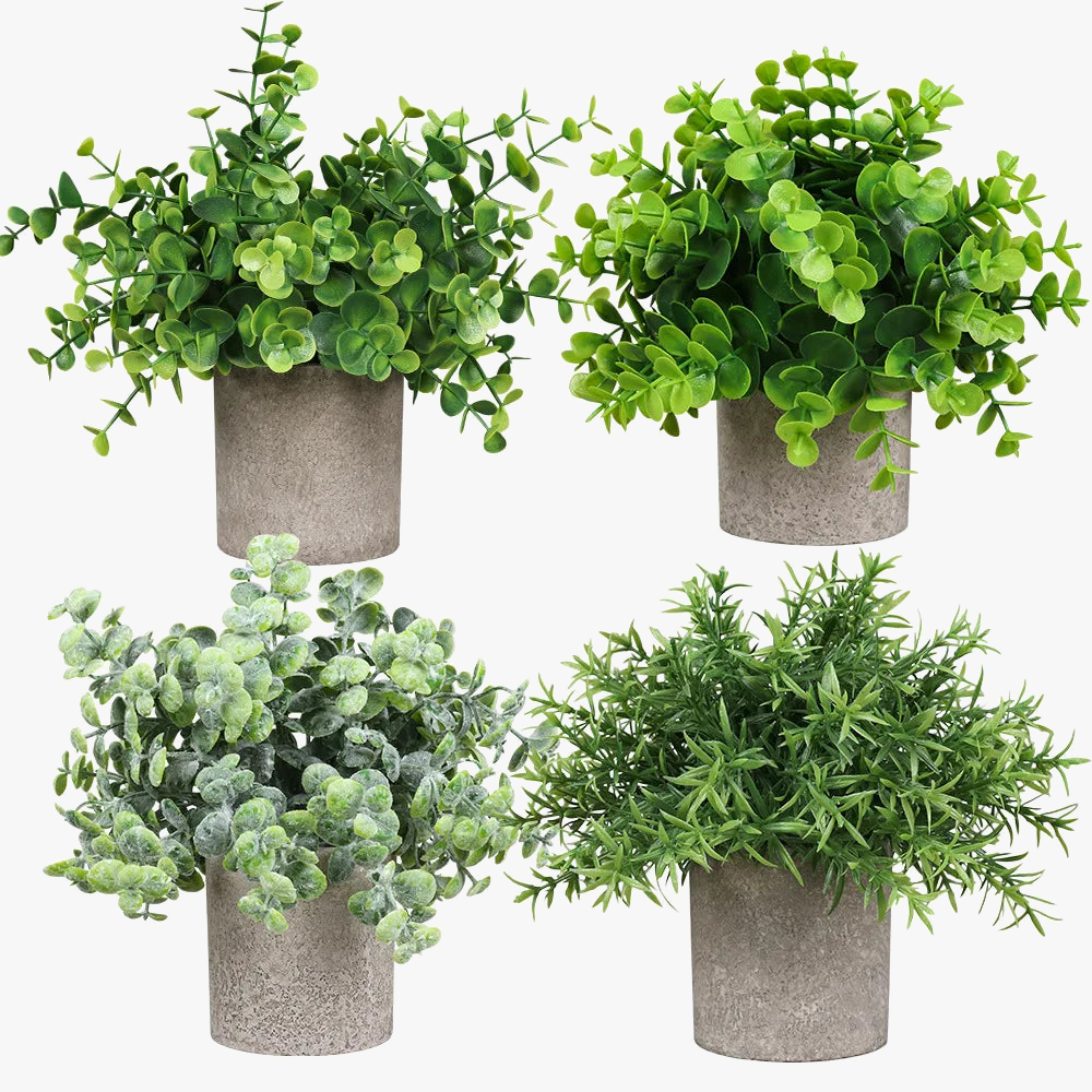 plantes artificielles pour décoration de bureau et table