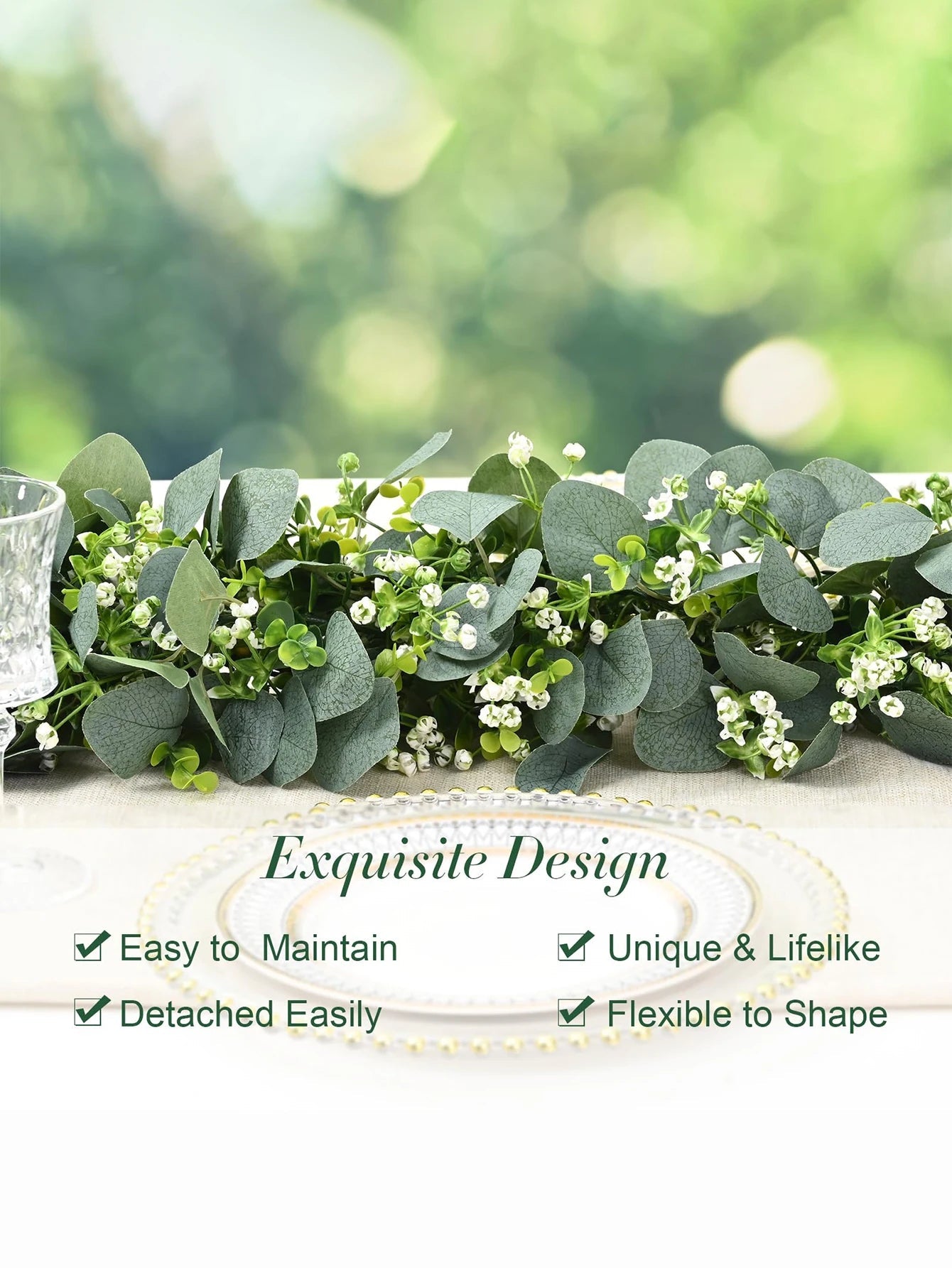 plantes artificielles suspendues d eucalyptus pour décoration intérieure et extérieure