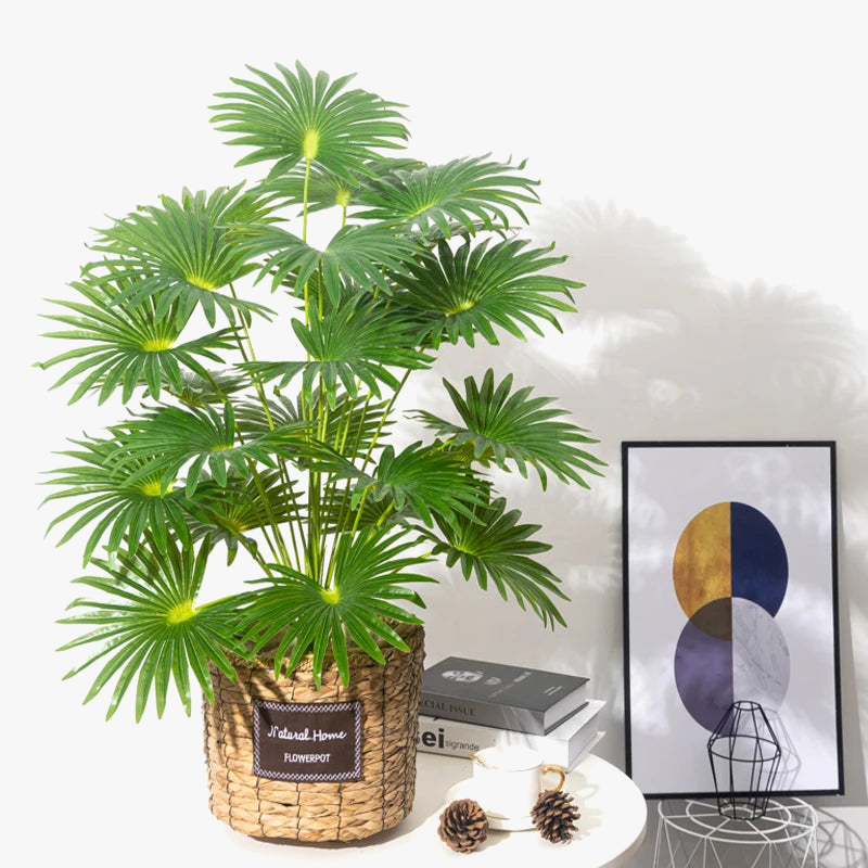 plantes artificielles tropicales grand faux arbre monstera en plastique