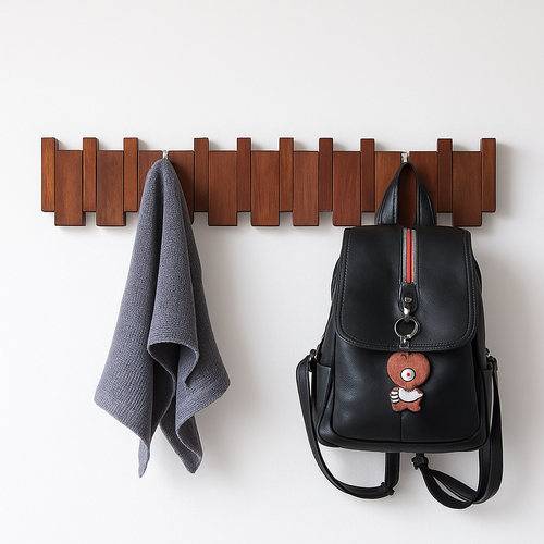 porte manteau mural créatif à suspendre pour entrée décorative - vue 5 sur 12