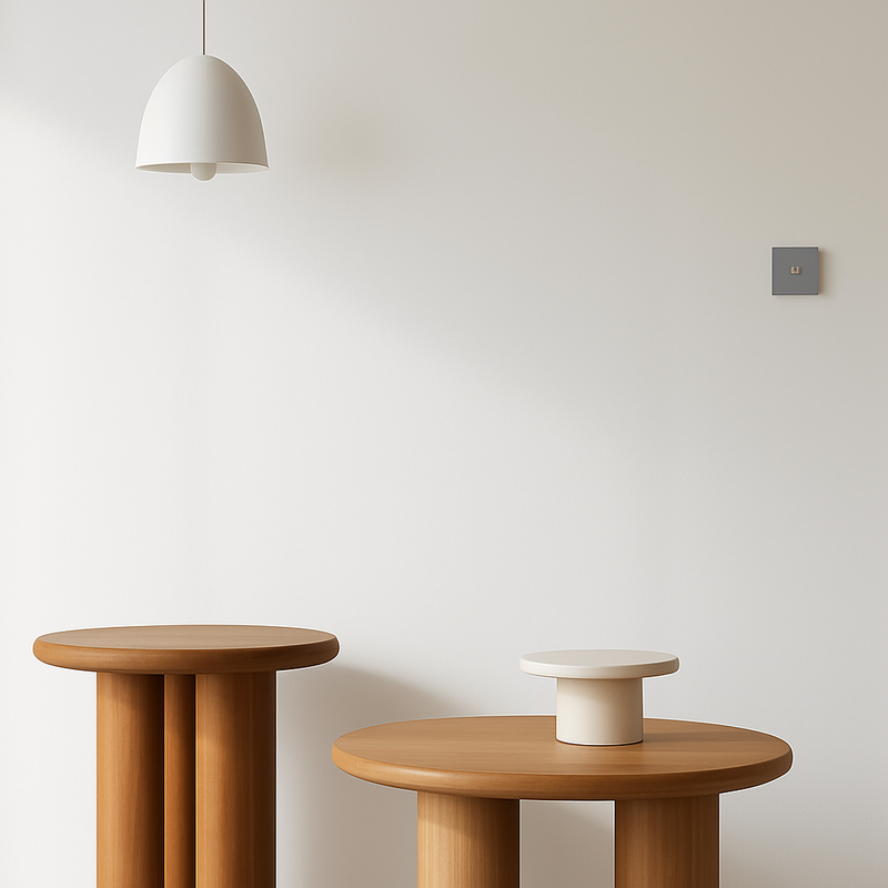 Prise électrique et double USB et USB type C en acier gris brossé