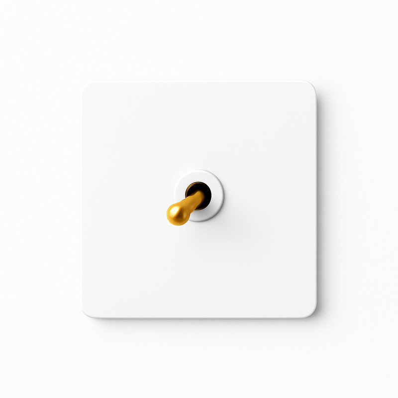 Prise RJ45 en acier blanc mat et bords arrondis