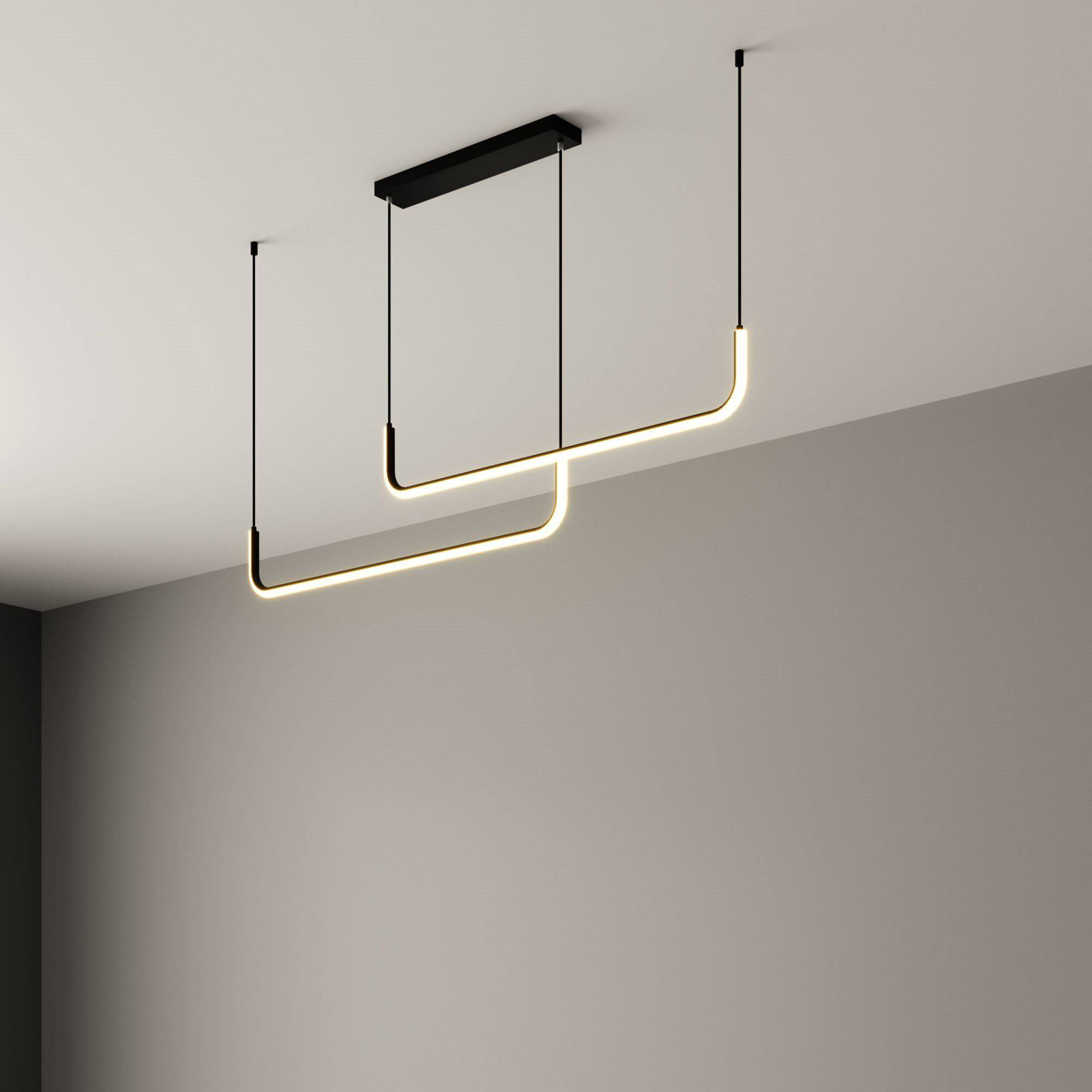 Suspension design moderne LED en aluminium style Hang - vue 6 sur 12