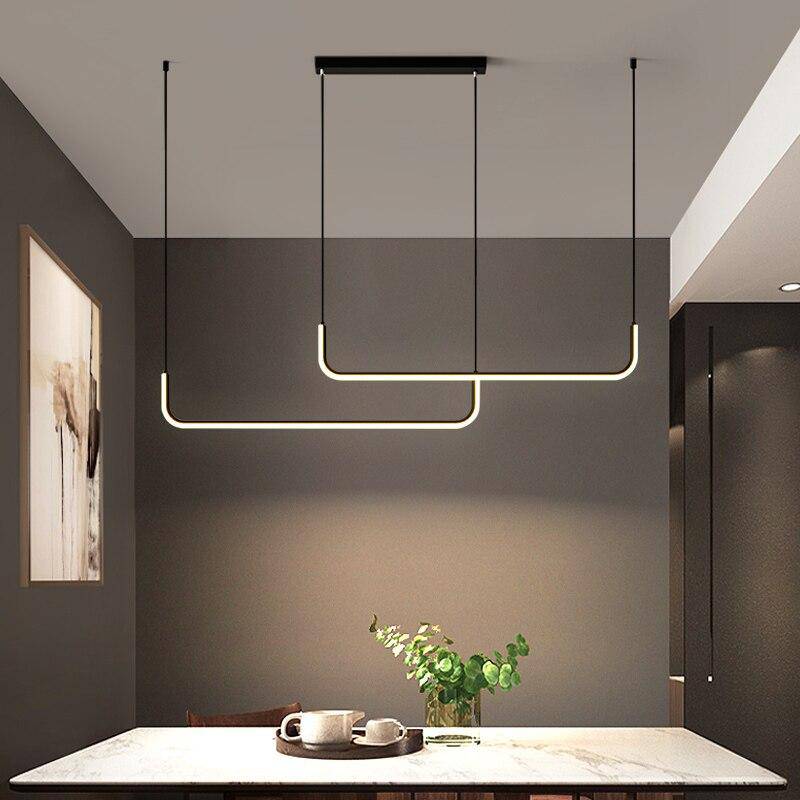 Suspension design moderne LED en aluminium style Hang - vue 5 sur 12