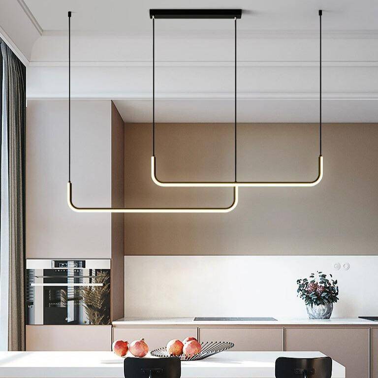 Suspension design moderne LED en aluminium style Hang - vue 3 sur 12