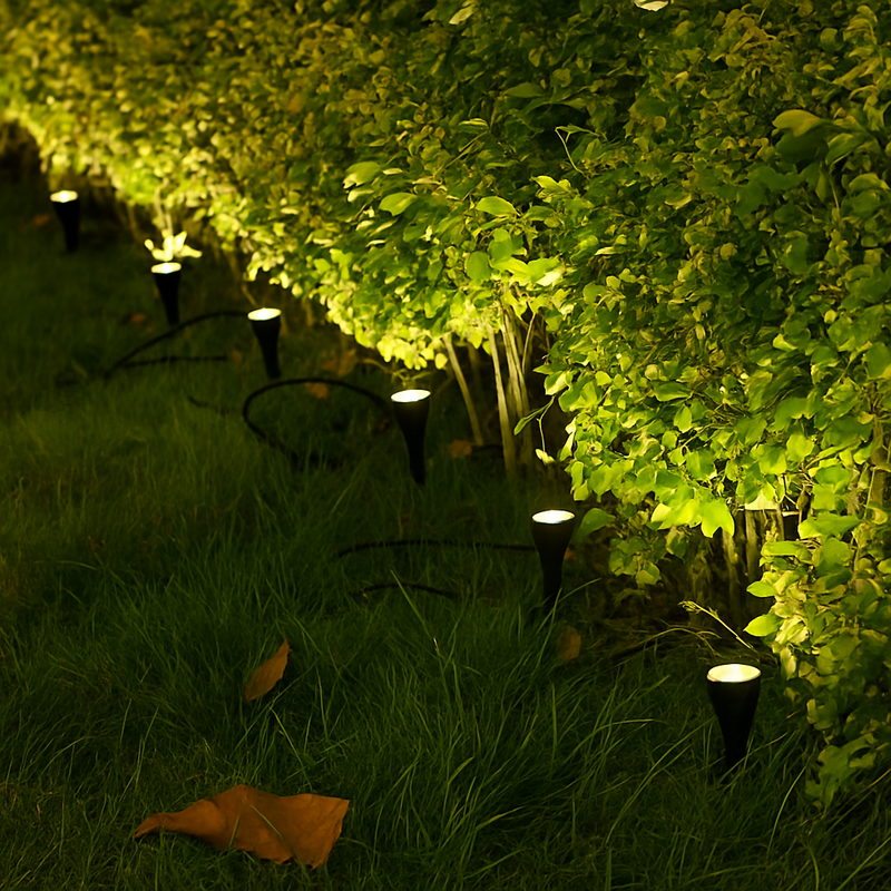 projecteur solaire 10 en 1 pour jardin et extérieur éclairage décoratif