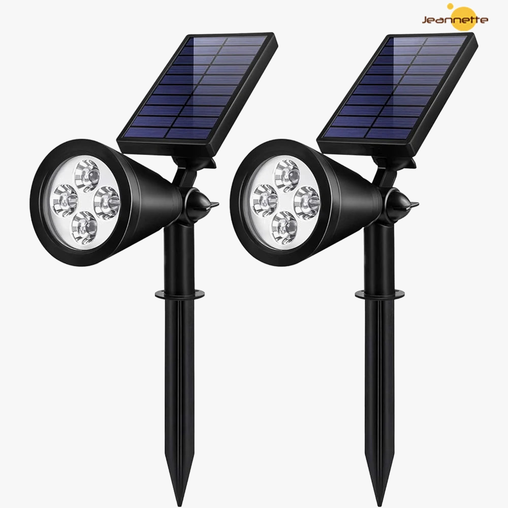 Projecteurs solaires extérieur étanche lumière solaire mur sol lumières solaires pour jardin piscine arbre étang voie paysage cour pelouse