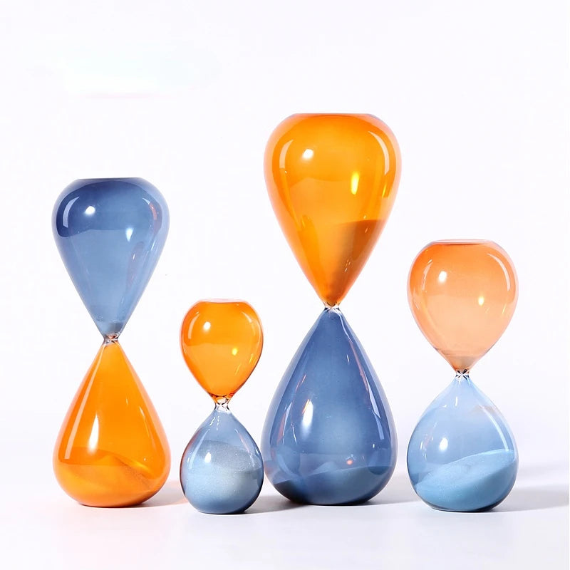 sablier en verre moderne pour décoration et bureaux