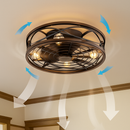 Salon plafonnier Invisible ventilateur lumière moteur à courant continu 110V 220V étude salle à manger lumière nordique moderne chambre ventilateur de plafond lumière