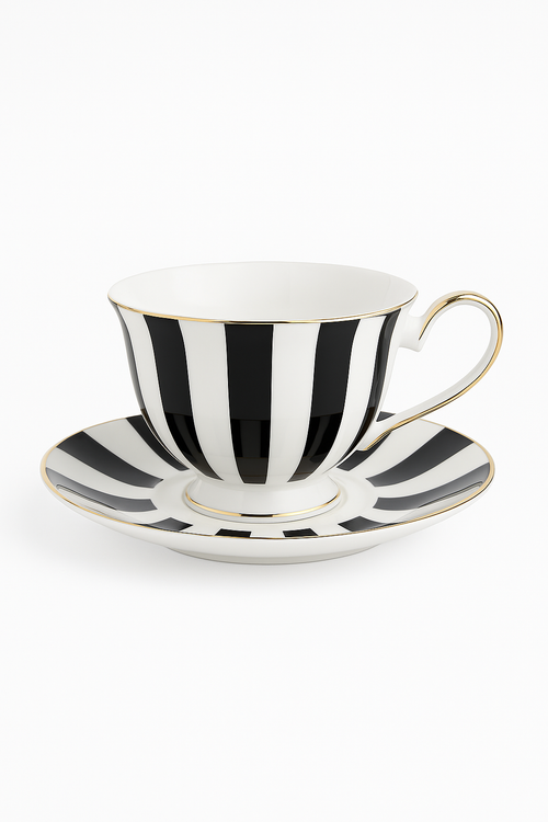 Service à thé anglais porcelaine fine peint main - vue 3 sur 2