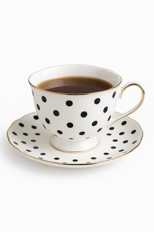 Service a the anglais porcelaine fine peint main - vue 3 sur 2
