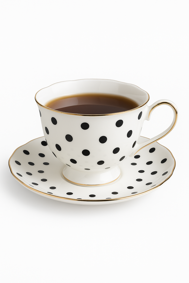 Service a the anglais porcelaine fine peint main