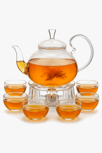 Service a the verre double paroi infuseur chauffe