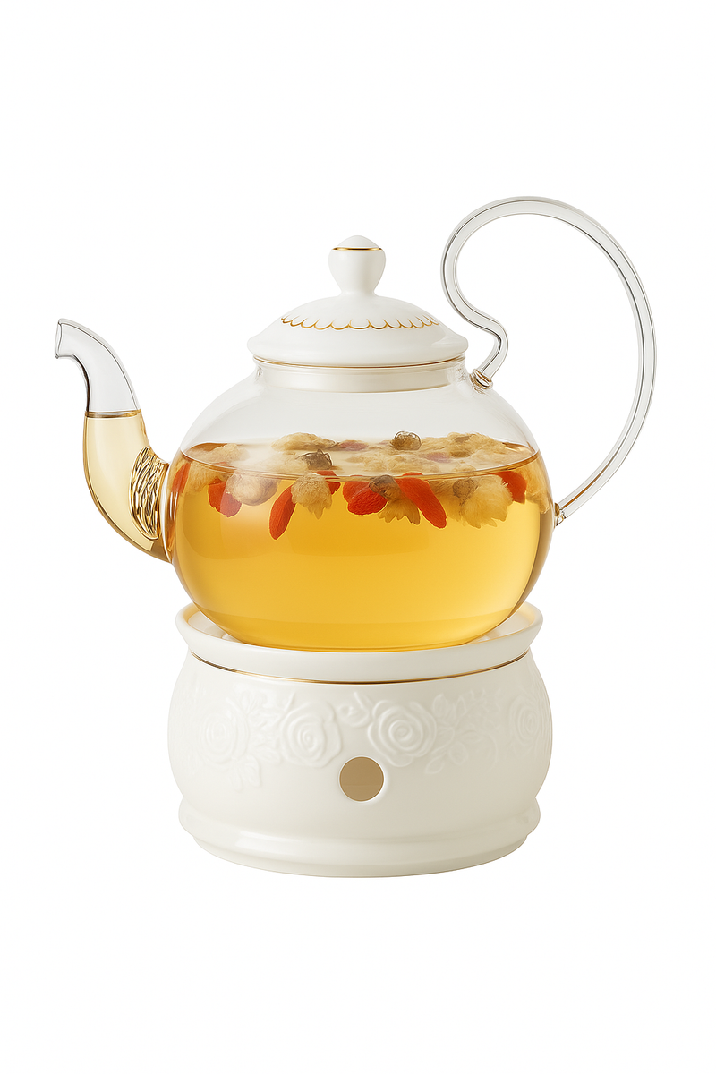 Service à thé vintage porcelaine britannique chauffe théière