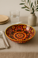 Service de table céramique bohème motif floral complet