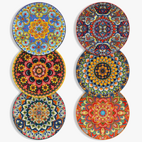 Service de table ceramique floral style boheme 24 pieces