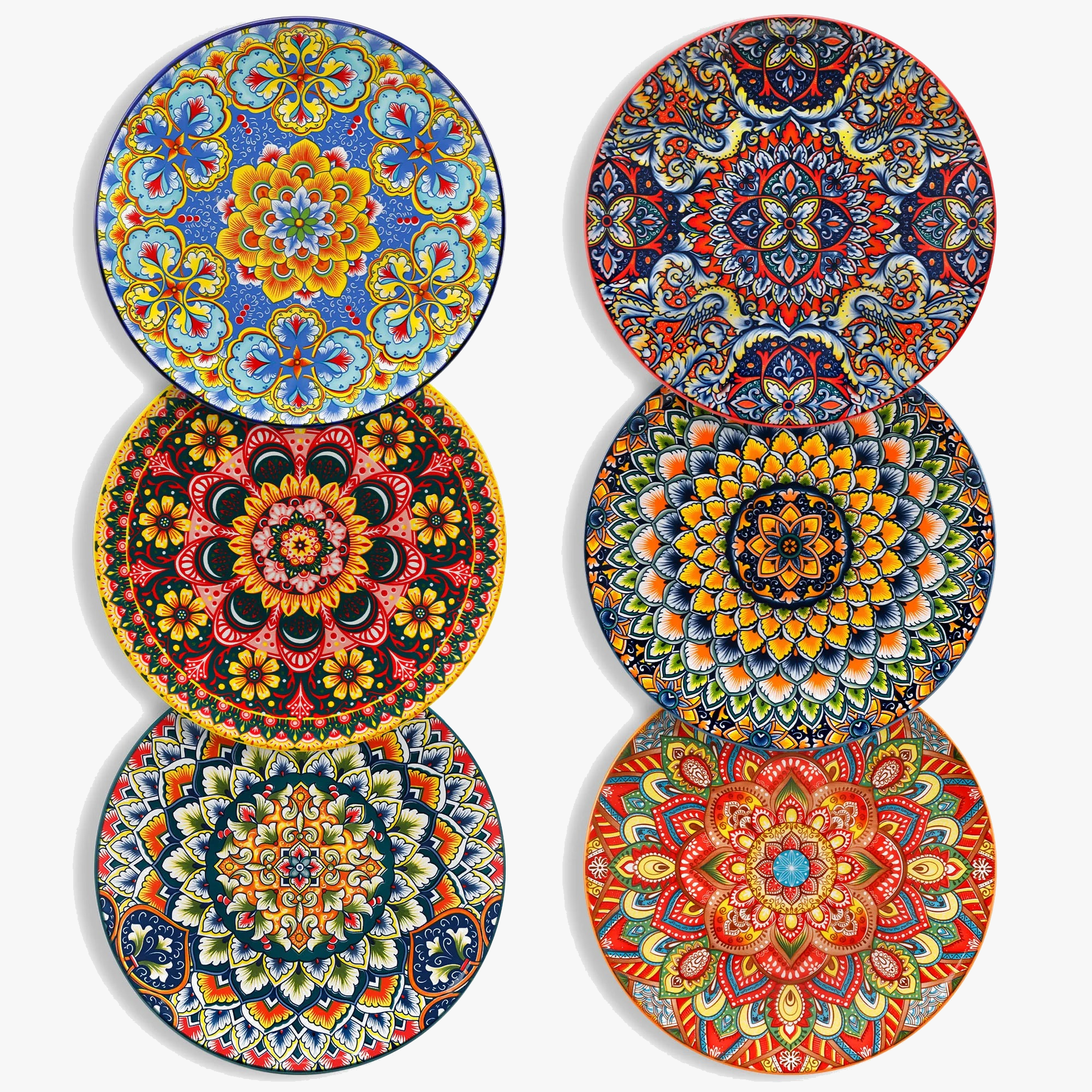 Service de table ceramique floral style boheme 24 pieces
