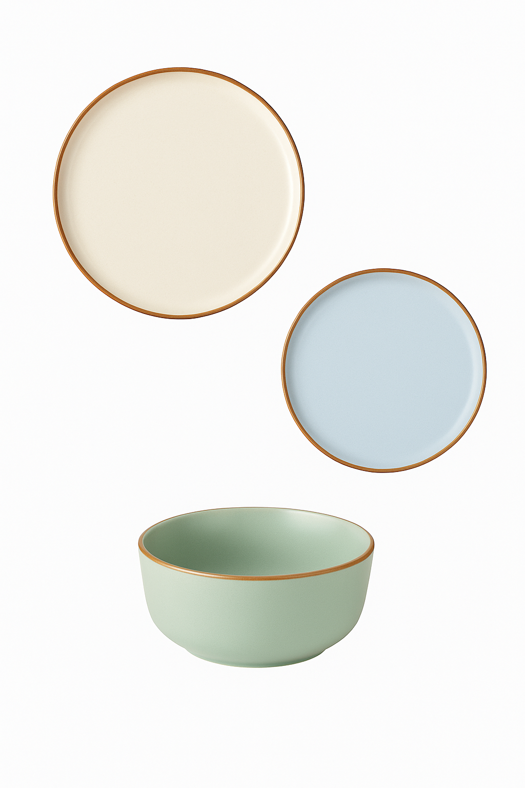 service de table gres assiettes bol style moderne - vue 2 sur 2