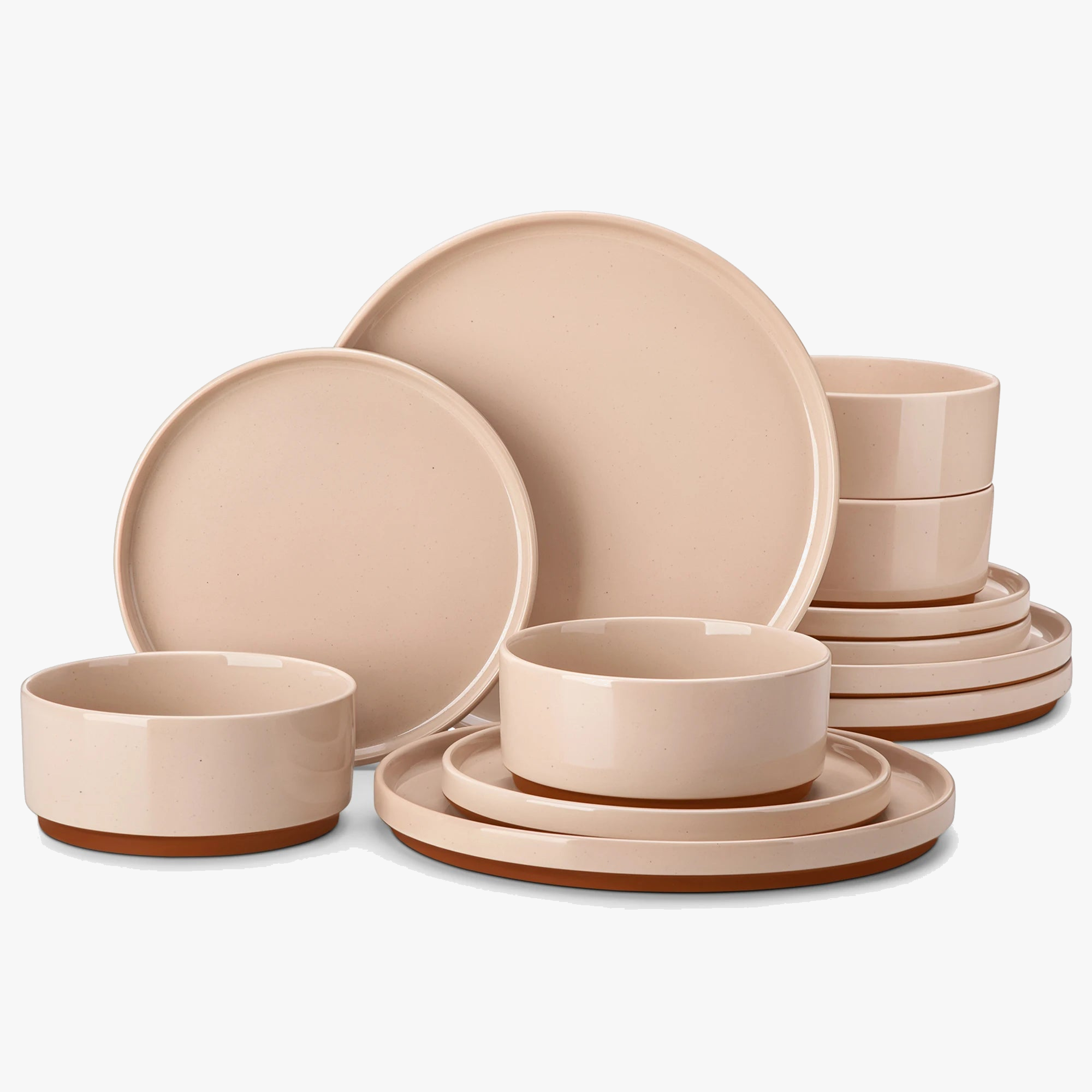 Service de table porcelaine bord relevé style moderne