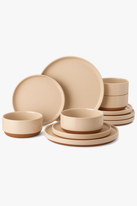 Service de table porcelaine bord relevé style moderne