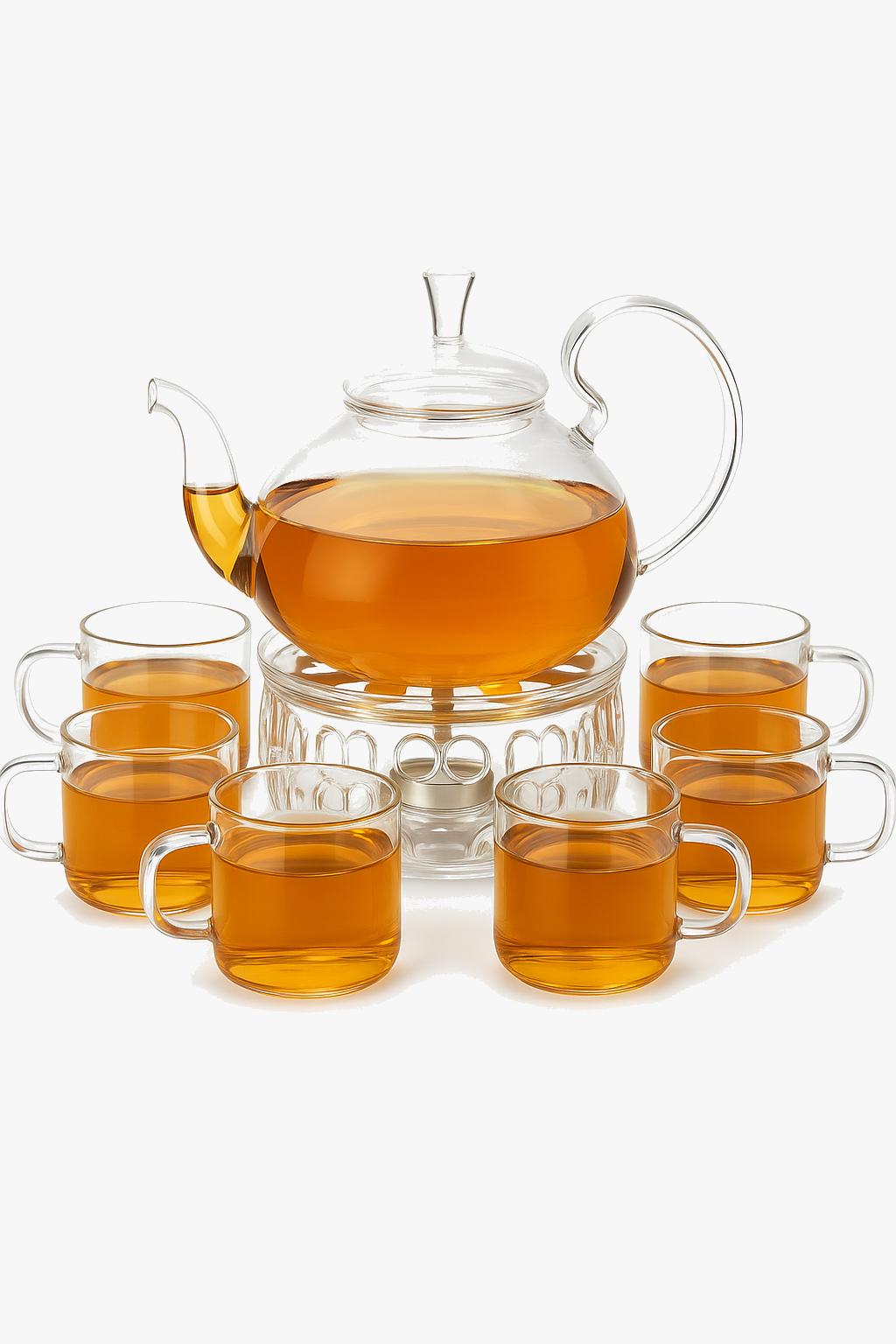 service à thé verre double paroi infuseur 800ml