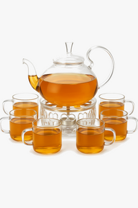 service à thé verre double paroi infuseur 800ml