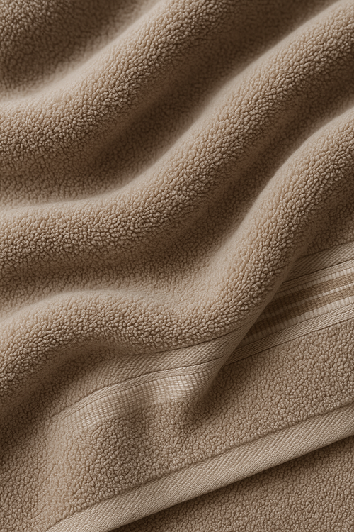 Serviette de bain coton epaisse grande taille rayures - vue 2 sur 2