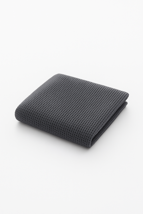Serviette de bain coton gaufré absorbante séchage rapide