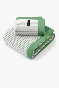 Serviette de bain coton rayé lot 2 séchage rapide