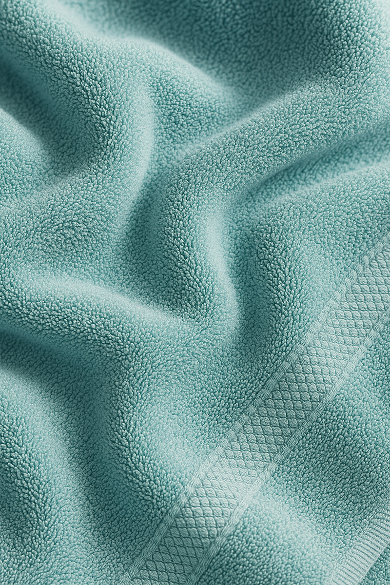 serviette de bain lot 4 coton brodé séchage