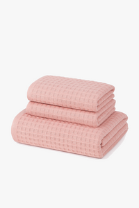 serviette de bain lot coton gaufré séchage rapide